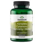 Комплекс Swanson Cinnamon Gymnema Mulberry, кориця, гімнема та шовковиця, 120 капсул: ціни та характеристики