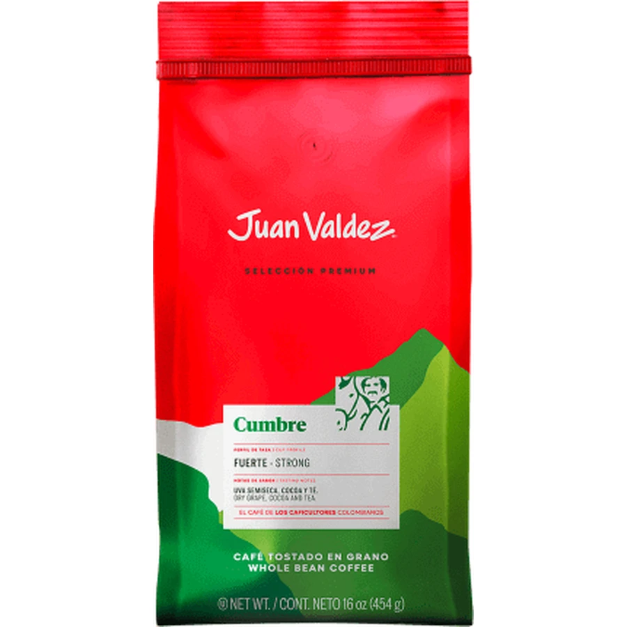 Кофе Juan Valdez Cumbre Fuerte в зернах, 454 г: цены и характеристики