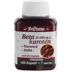 MedPharma БЕТАКАРОТЕН 25.000 м.д.+пантенол+ПАБА 1×107 к.с., дієтична добавка: ціни та характеристики