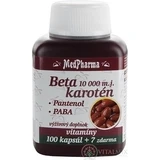 MedPharma БЕТАКАРОТЕН 25.000 м.д.ж.+Пантенол+ПАБА 1×107 cps, пищевая добавка