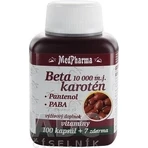 MedPharma БЕТАКАРОТЕН 25.000 м.д.+пантенол+ПАБА 1×107 к.с., дієтична добавка: ціни та характеристики