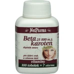 MedPharma БЕТАКАРОТЕН 25.000 м.д.+пантенол+ПАБА 1×107 к.с., дієтична добавка: ціни та характеристики