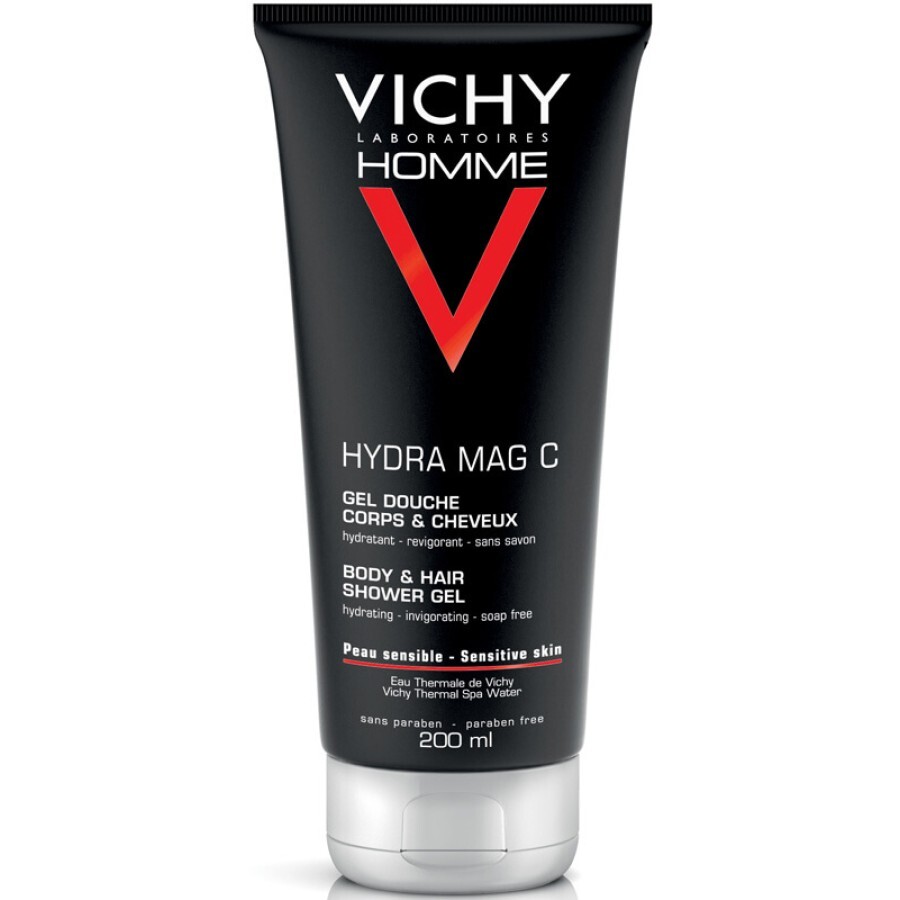 Гель для душу Vichy Homme Hydra MAG C тонізуючий зволожуючий для чоловіків, 200 мл: ціни та характеристики