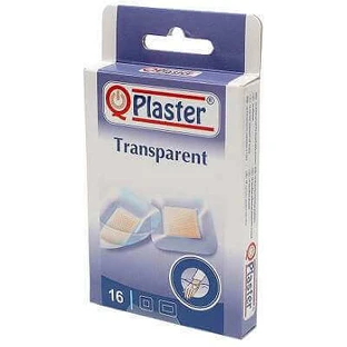 Прозрачные пластыри, 16 штук, QPlast