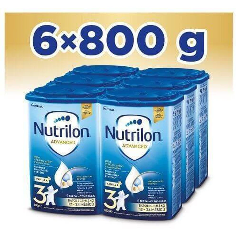 Nutrilon Advanced 3 Ваніль 6 x 800 г: ціни та характеристики