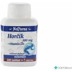 MedPharma ГОРЧИК 300MG+VIT. D 1×107 тбл, дієтична добавка: ціни та характеристики