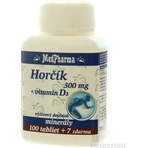 MedPharma ГОРЧИК 300MG+VIT. D 1×107 тбл, дієтична добавка: ціни та характеристики