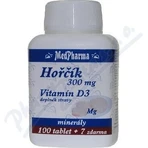 MedPharma ГОРЧИК 300MG+VIT. D 1×107 тбл, дієтична добавка: ціни та характеристики