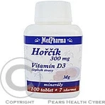 MedPharma ГОРЧИК 300MG+VIT. D 1×107 тбл, дієтична добавка: ціни та характеристики