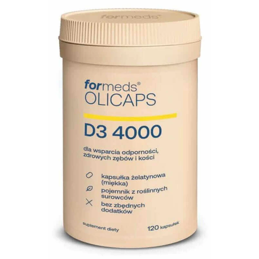Olicaps D3 4000 (120 капс) в формах MCT-масла: цены и характеристики