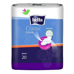 Bella Classic Nova, Дренажні гігієнічні рушники з крильцями, 20 шт.