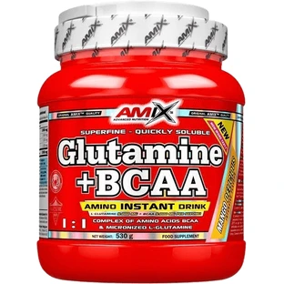 Amix L-глютамин + BCAA - порошок, кола, 530 г