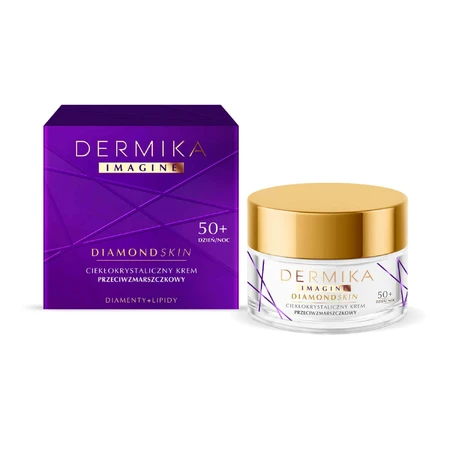 Dermika Imagine Diamond Skin 50+, крем проти зморшок з теплими кристалами, 50 мл: ціни та характеристики