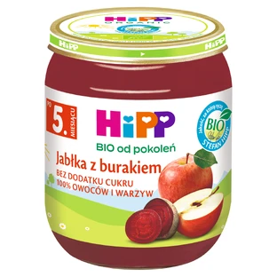 HiPP Біо блюдо, яблуко та буряк, після 5 місяців, 125 г