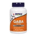 Now Foods GABA, гамма-аміномасляна кислота 500 мг, 100 вегетаріанських капсул