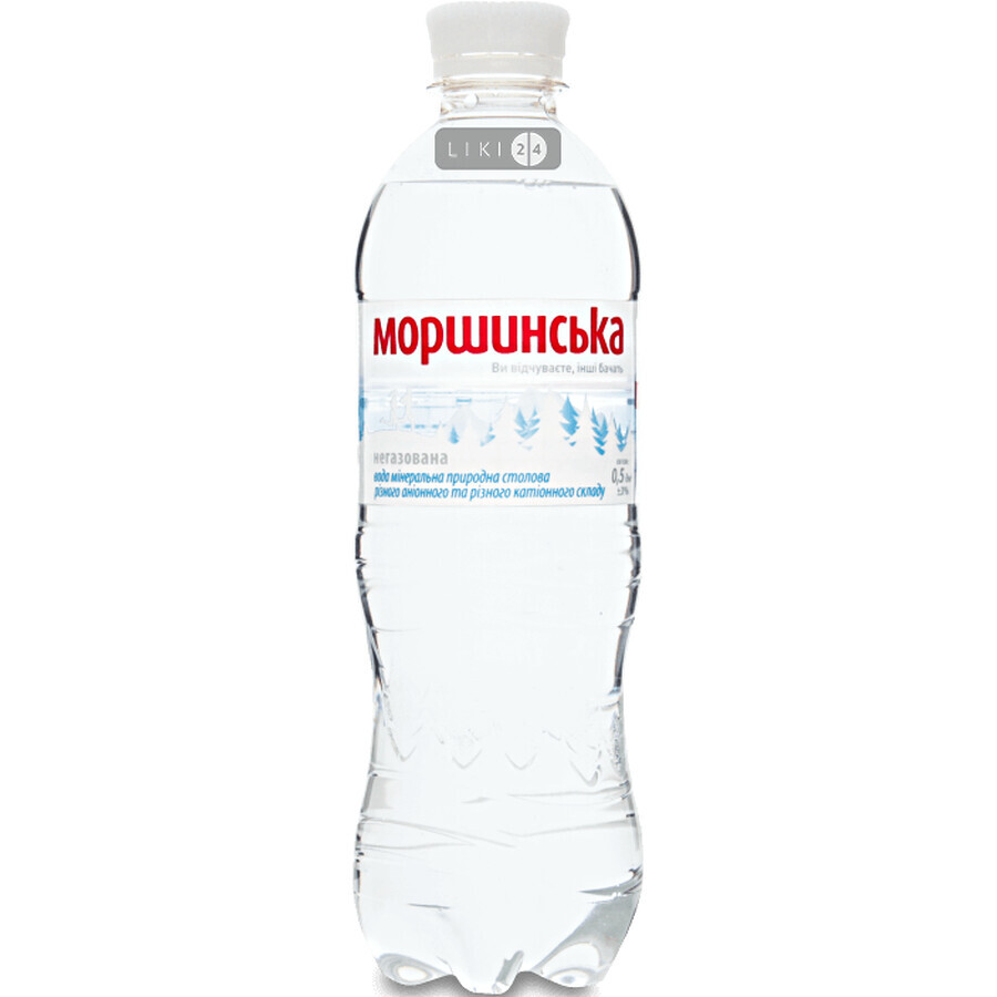 Минеральная природная столовая негазированная вода Моршинська 0.5 л: цены и характеристики
