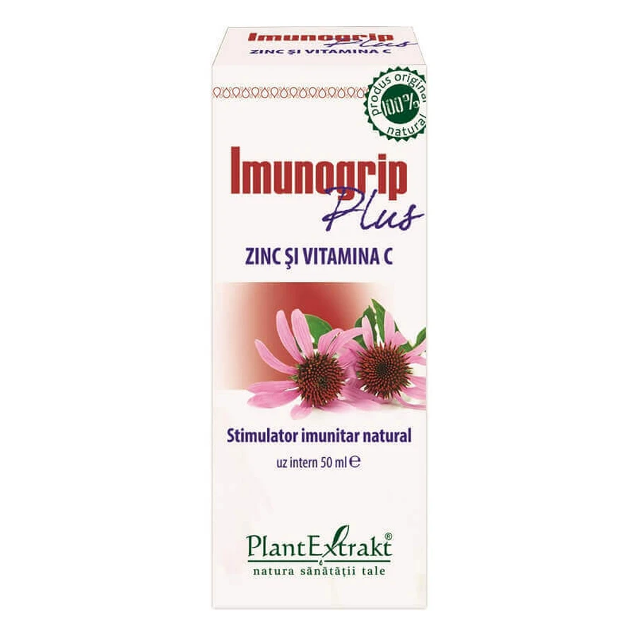Imunogrip Plus Цинк и витамин С, 50 мл, Растительный экстракт: цены и характеристики