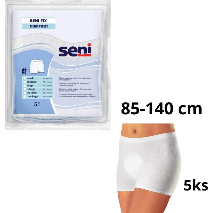 Seni FIX COMFORT XX-Large 1×5 шт, еластичні фіксовані штани XXL: ціни та характеристики