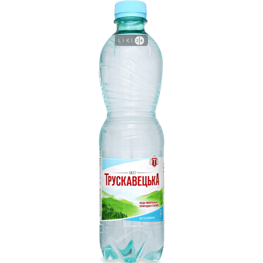 Вода минеральная Трускавецкая природная столовая сильногазированная 0.5 л: цены и характеристики