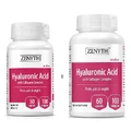  Гіалуронова кислота з комплексом колагену Zenyth Hyaluronic Acid with Collagen Complex, 30 + 60 капсул