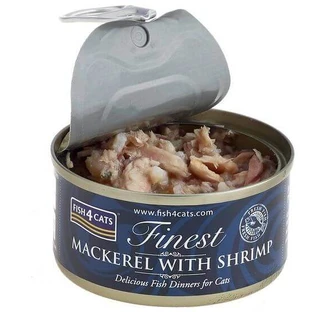 Fish4Cats Найсмачніша скумбрія з креветками 70 г