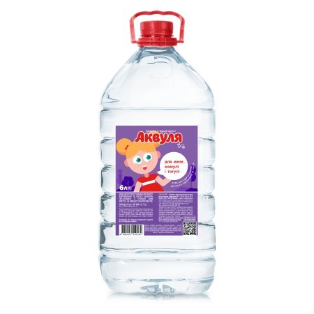 Вода питьевая Аквуля Cпорт детская негазированная 6 л