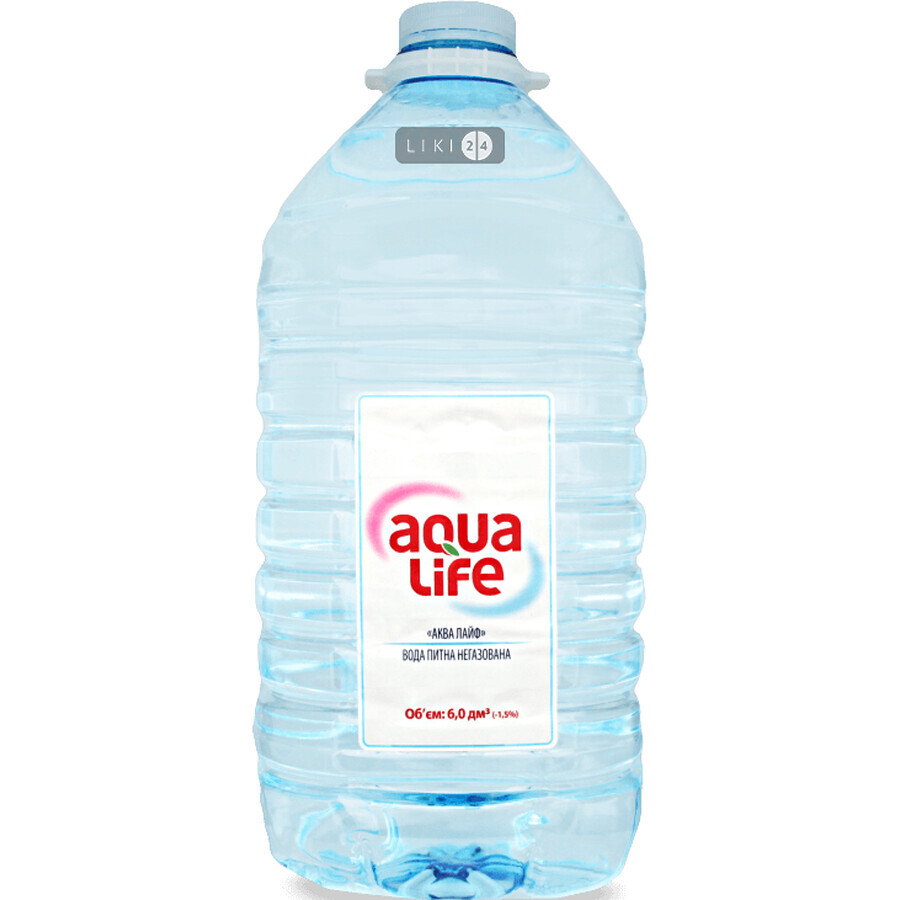 Вода питьевая Аквалайф негазированная 6 л: цены и характеристики
