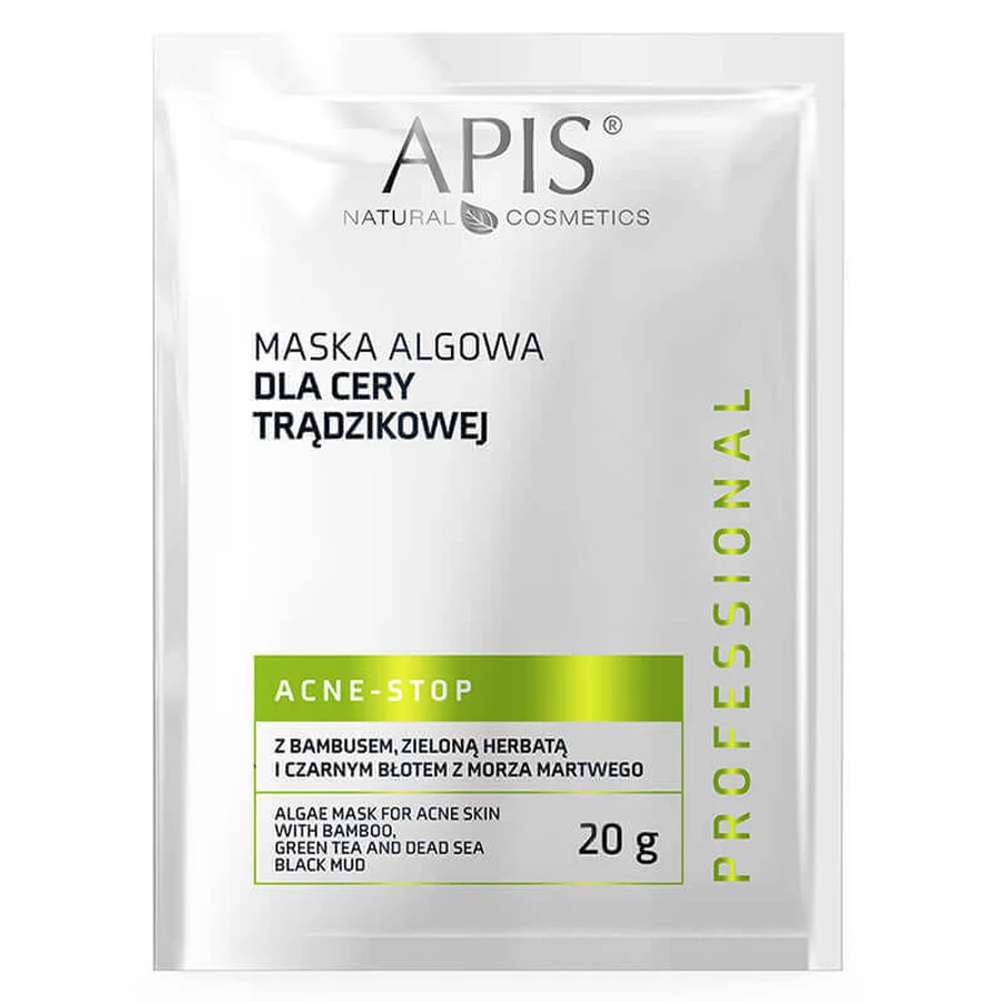 Apis Professional Acne-Stop, водоростева маска для шкіри, схильної до акне, 20 г: ціни та характеристики