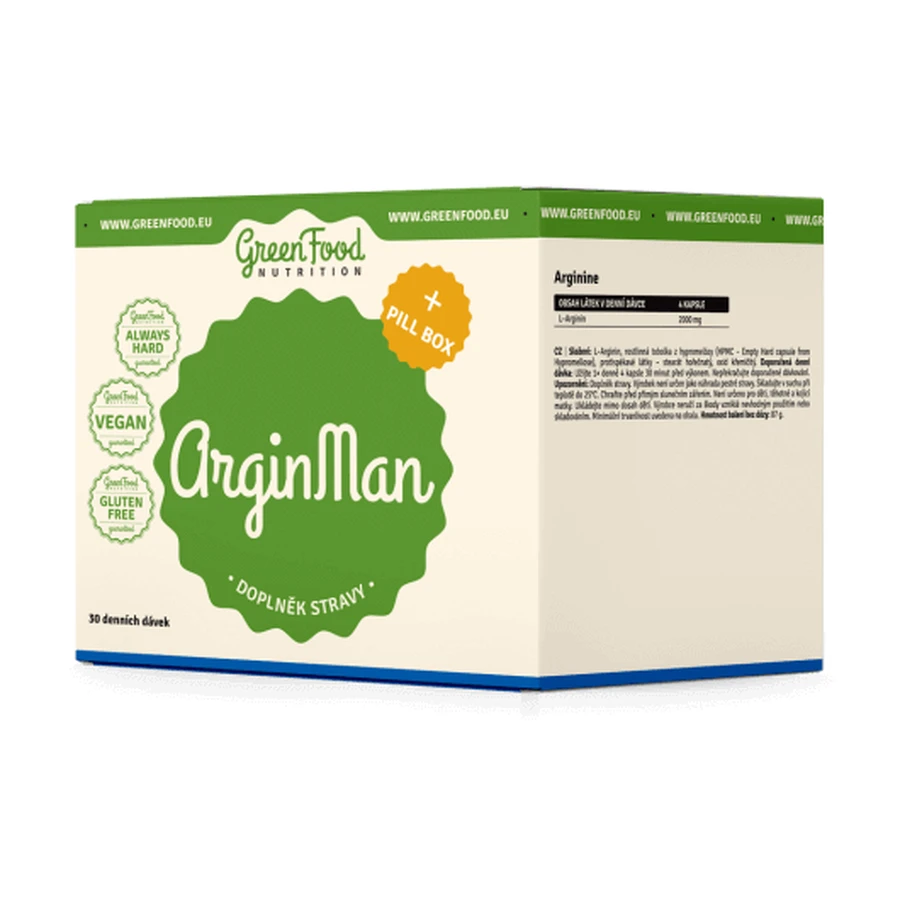 GreenFood Nutrition ArginMan + Pillbox: ціни та характеристики