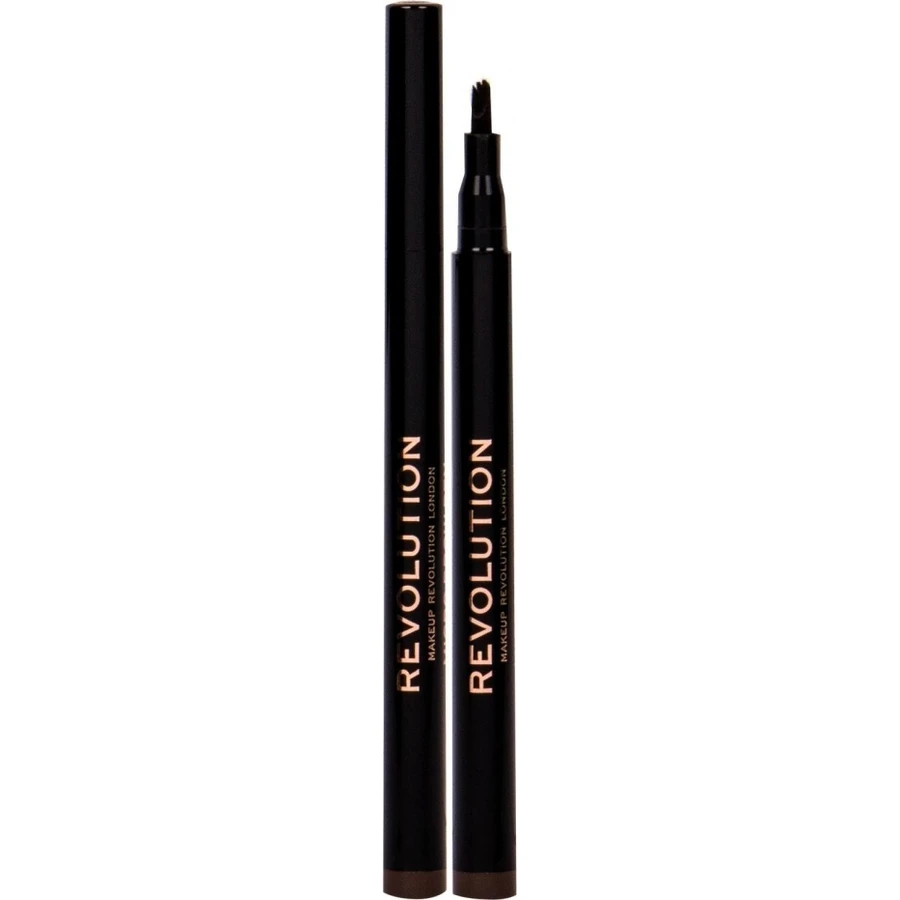 Revolution, олівець для брів Hair Stroke Brow Pen Medium Brown 1×0,50 мл, олівець для брів: ціни та характеристики