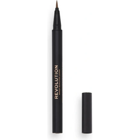 Revolution, олівець для брів Hair Stroke Brow Pen Medium Brown 1×0,50 мл, олівець для брів: ціни та характеристики