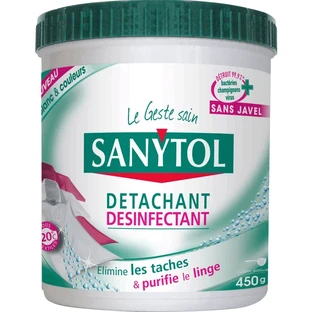 Пятновыводитель Sanytol дезинфицирующий, для цветного и белого белья, порошок, 450 г