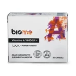 Витамин А (ретинилацетат) 10.000 МЕ+, 30 капсул, Biome: цены и характеристики