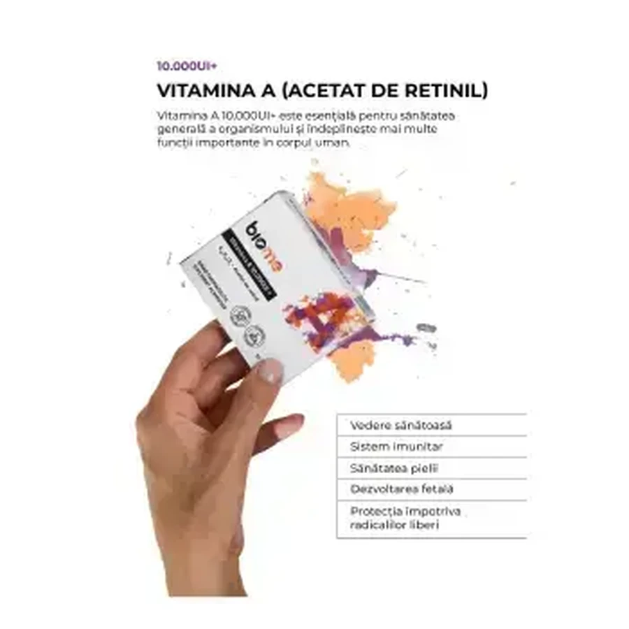 Витамин А (ретинилацетат) 10.000 МЕ+, 30 капсул, Biome: цены и характеристики