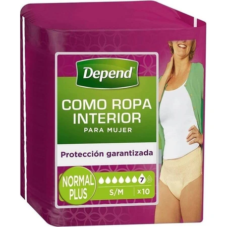 DEPEND NORMAL S/M для жінок 1×10 шт, еластичні трусики: ціни та характеристики