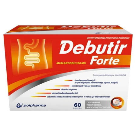 Дебутір Форте (Debutir Forte), 60 капсул: ціни та характеристики