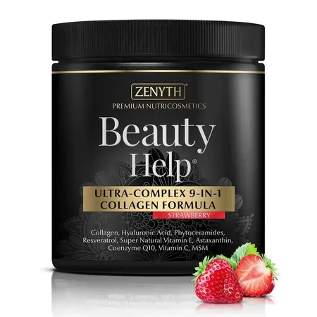 Ультракомплексная коллагеновая формула Beauty Help Ultra-Complex 9-in-1 Collagen Formula Zenyth со вкусом клубники, 300 г: цены и характеристики