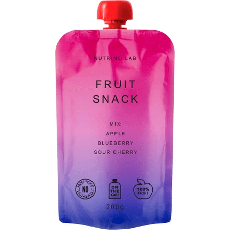 Nutrino Lab Snack, пюре из яблок, черники и вишни, 200 г: цены и характеристики