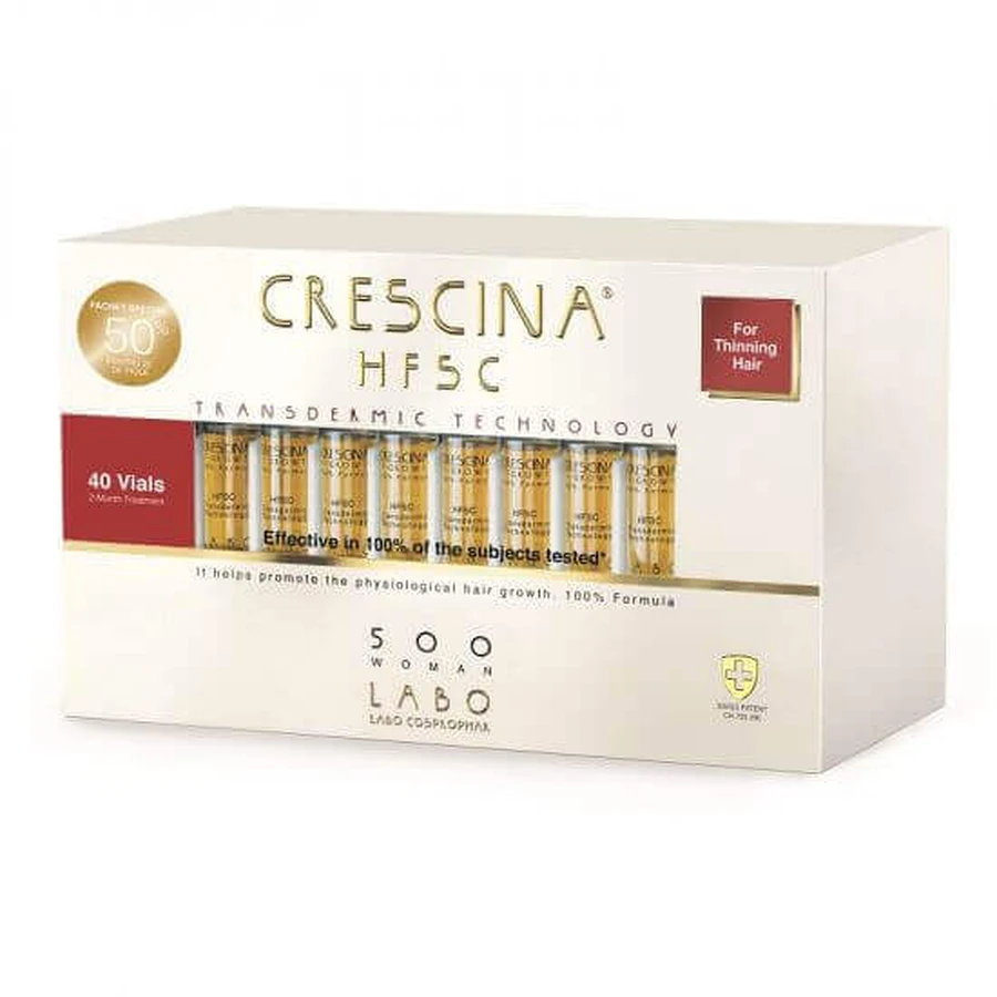 Crescina Hfsc Transdermic 500 Woman, 40 флаконів, Labo: ціни та характеристики