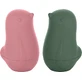 Petite&Mars Силиконовые игрушки для ванны - Влюбленные птички Rose Green 6м+