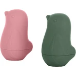 Petite&Mars Силиконовые игрушки для ванны - Влюбленные птички Rose Green 6м+: цены и характеристики
