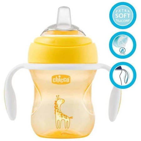 Chicco Переходная чашка с ручками, итальянская, 4м+ 200 мл: цены и характеристики