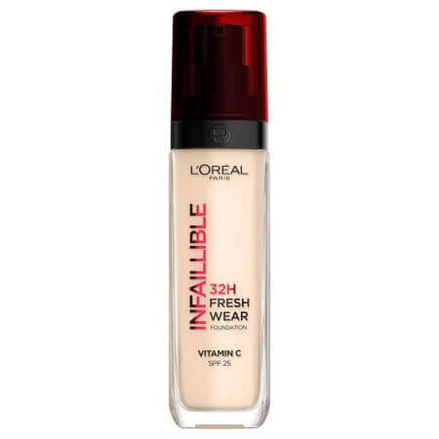 Трансфер-устойчивая тональная основа Infaillible 32H Fresh Wear, 10 Fair-Light, 30 мл, Loreal Paris: цены и характеристики