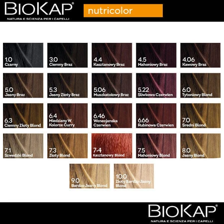 Biokap Nutricolor, фарба для волосся, 4.06 кавовий брз, 140 мл: ціни та характеристики