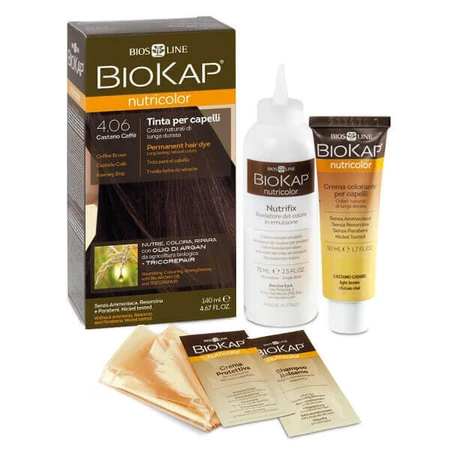 Biokap Nutricolor, фарба для волосся, 4.06 кавовий брз, 140 мл: ціни та характеристики