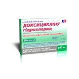 Доксициклина гидрохлорид капс. 100 мг блистер №10