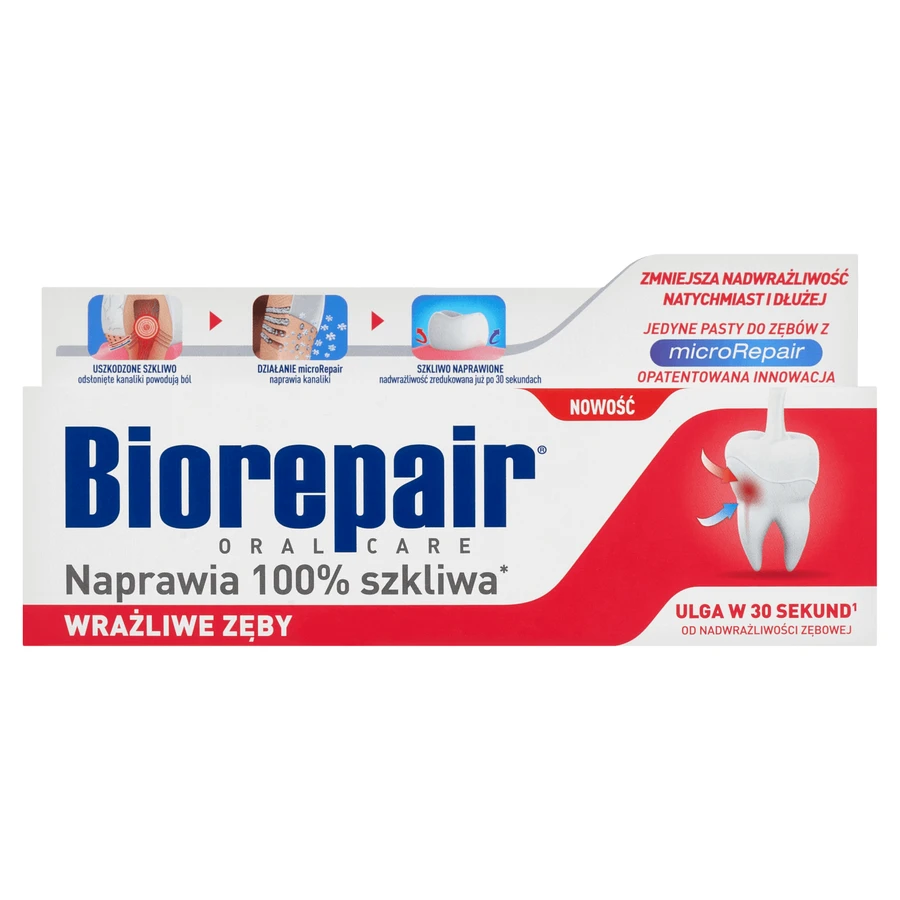 Biorepair Wraliwe Zby, зубная паста, без фтора, 75 мл: цены и характеристики