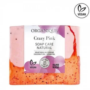 Питательное мыло с абрикосом, тропическими фруктами и цикламеном, Crazy Pink, 100 г, Organique