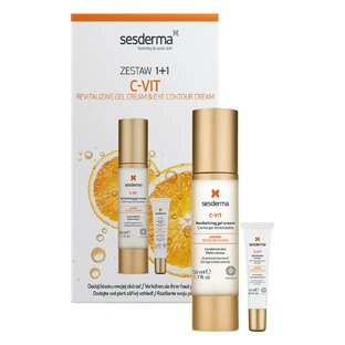 Набор Sesderma C-Vit, восстанавливающий крем-гель, 50 мл + крем для век, 15 мл