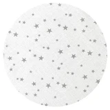 Простыня хлопковая на резинке для детской кроватки, 120х60 см, Mini Gray Stars, MimiNu